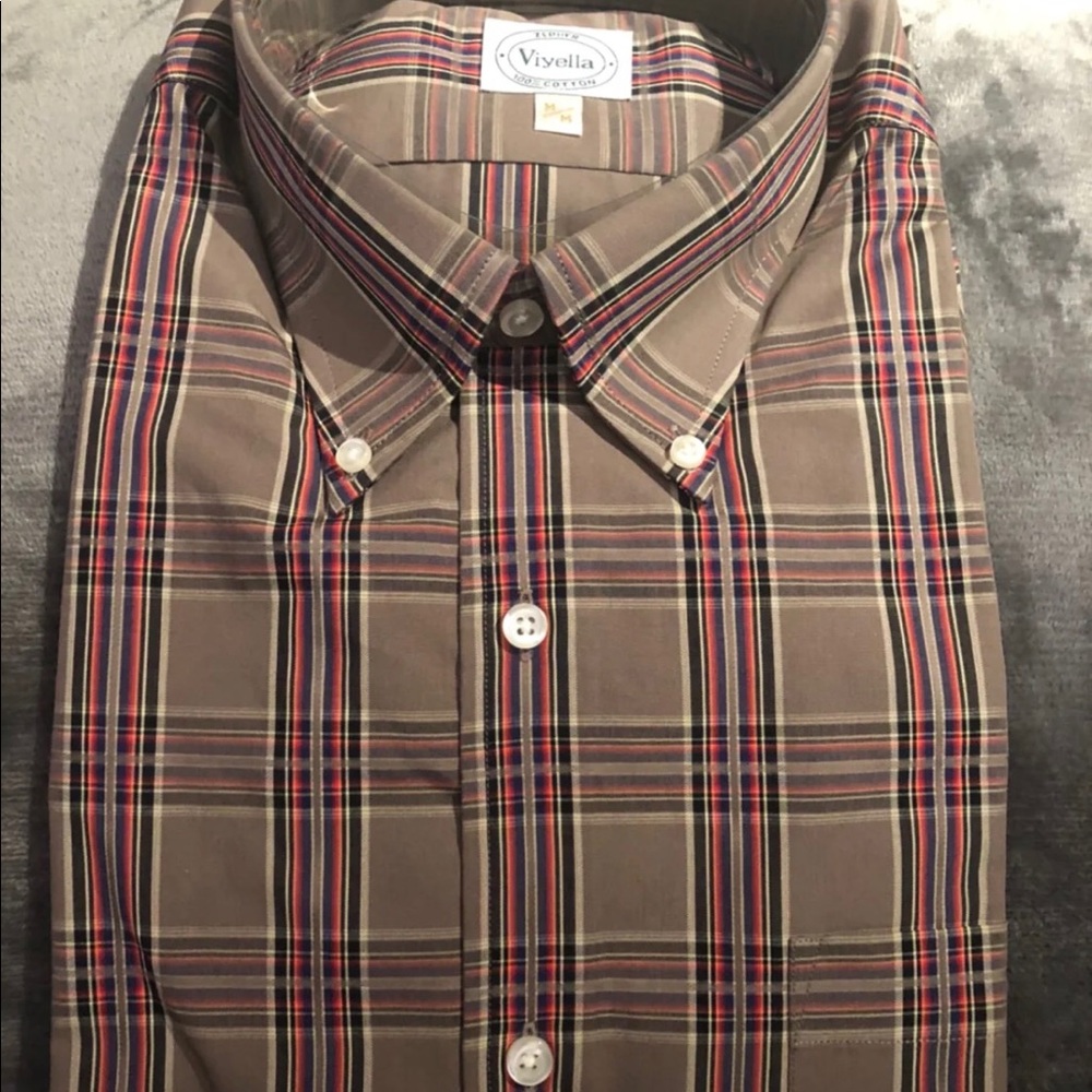 Zephyr Brown button down